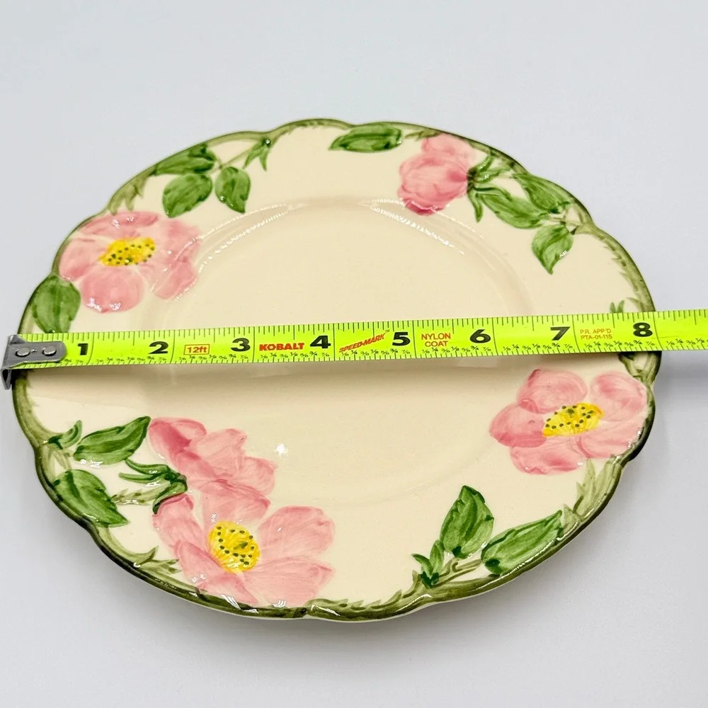 VTG Franciscan Desert Rose Salad Plate Hand Decorated California USA Vintage